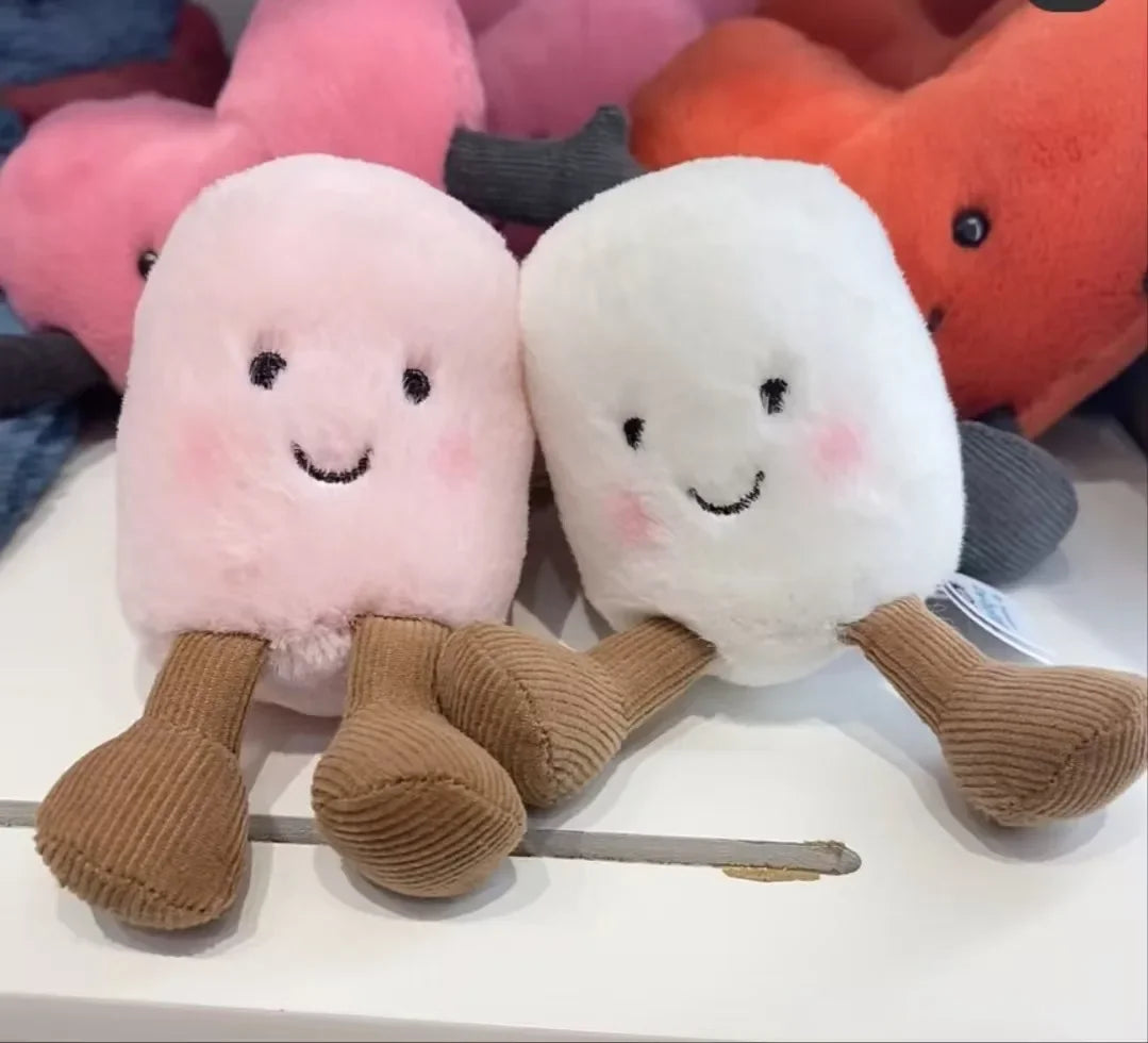 JC Jelly Plush Cat Cotton Candy Two Tone Cute Soft Two Tone Keychain Bag Pendant Plush Accessories Doll Car Pendant Holiday Gift