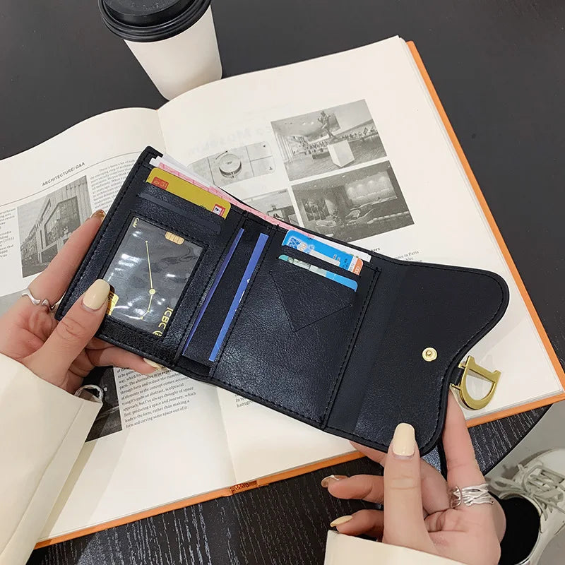 Wallets Small Fashion Luxury Brand Leather Hasp Purse Women Ladies Coin Card Bag for Female Purse Money Clip Wallet Cardholder