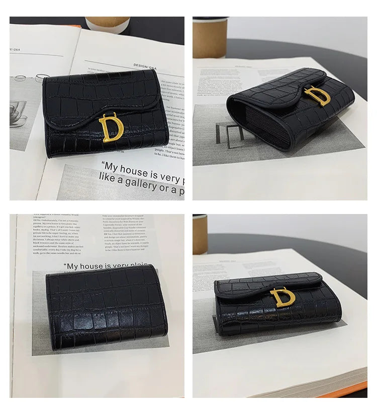 Wallets Small Fashion Luxury Brand Leather Hasp Purse Women Ladies Coin Card Bag for Female Purse Money Clip Wallet Cardholder